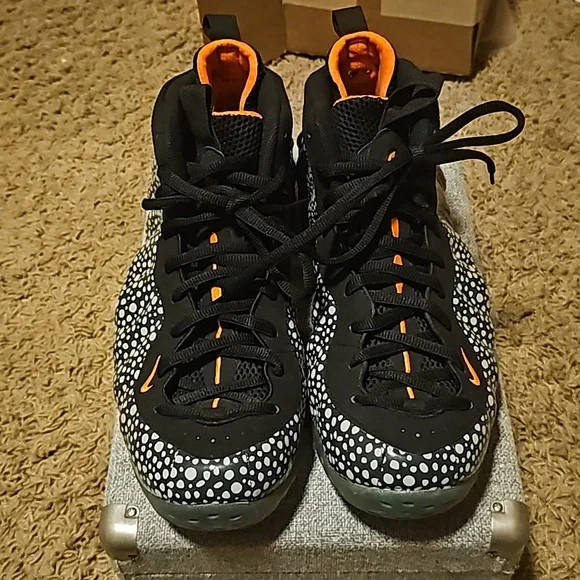 EXCLUSIVE NIKE AIR PENNY FOAMPOSITE ONE IN SAFARI PATTERN SIZE 14 Penny Hardaway took Nike Basketball main image 3